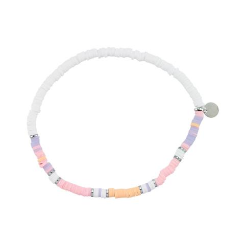 Multi Colored Fimo Stretch Anklet
