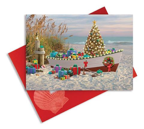 Embellished Christmas Cards - Nautical Noel