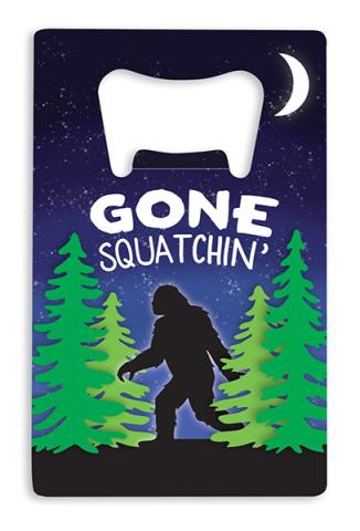 Credit Car Bottle Opener Gone Squatchin Bigfoot