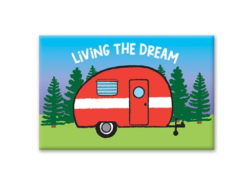Tin Magnet Camper Livin The Dream