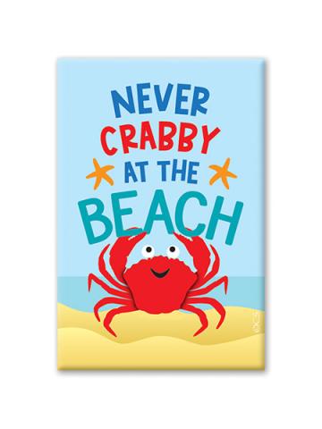 Tin Magnet - Never Crabby At The Beach