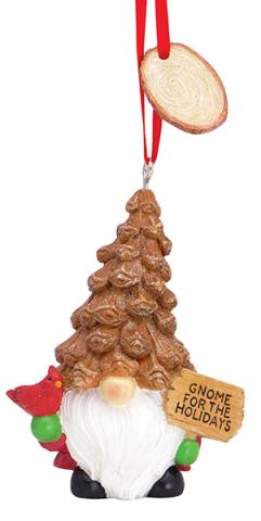 Resin Ornament - Lodge Gnome W/ Tag