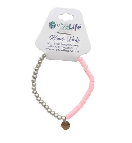208180 Half Fimo Half Miracle Beads Bracelet