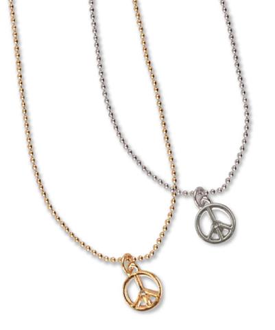 302342 Peace Sign Necklace