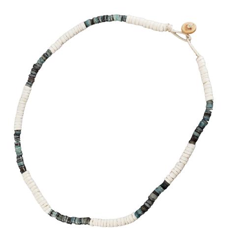 315502 Blue Hammer Shell Necklace