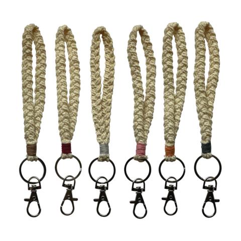 Sailor Knot Macrame Key Chain - Natural