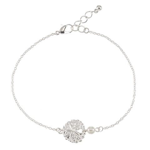 101224 Sand Dollar and Pearl Anklet