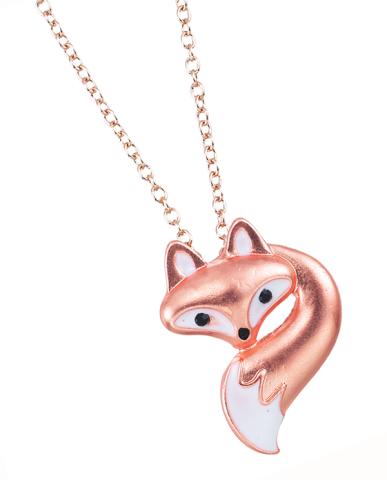 302128 Fox Head & Tail Necklace