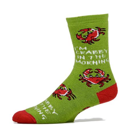 Crabby Morning Socks Adult 9-11