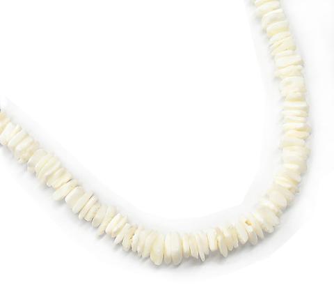 315020 White Shell Square Cut Necklace