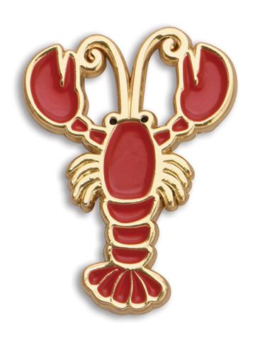 Soft Enamel Lapel Pin - Lobster