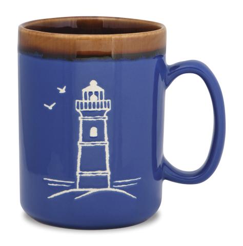 Hand Glazed Mug - Lighthouse