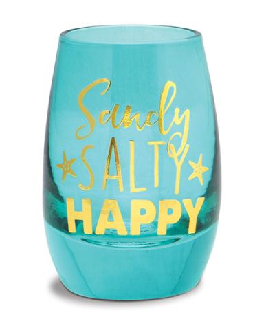 Mini Wine Shot Glass - Sandy Salty Happy