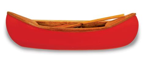 Wood Magnet - Canoe