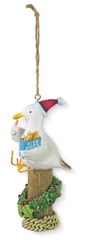 Resin Ornament - Seagull w/Fries