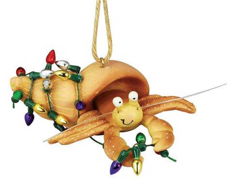 Resin Ornament - Hermit Crab w/Lights