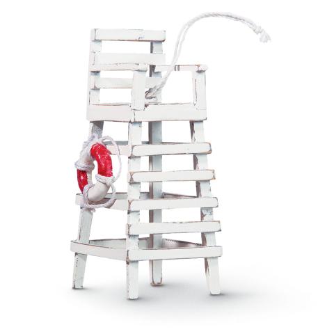 Wood Ornament - Lifeguard Chair
