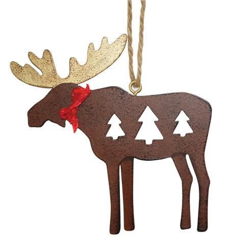 Metal Ornament - Moose