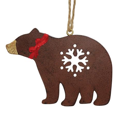 Metal Ornament - Bear