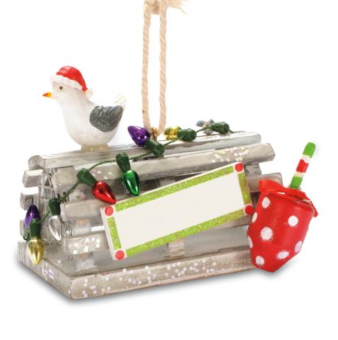 Handcrafted Ornament - Lobster Trap w/Buoy