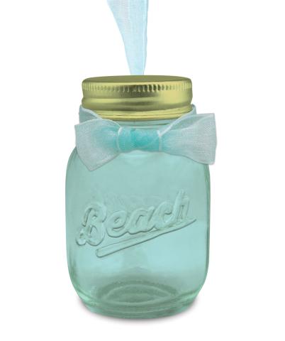 Glass Ornament - Beach Jar