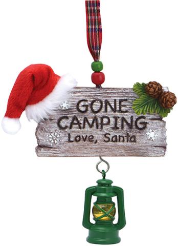 Resin Ornament - Gone Camping