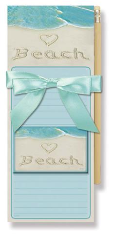 Magnetic Pad Gift Set - Heart Beach Photo
