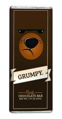 Bear Emoji Chocolate Bar - Grumpy