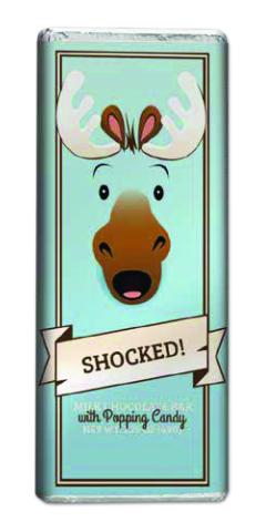Moose Emoji Chocolate Bar - Shocked
