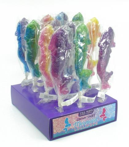 Mermaid Glitter Swirl Lollipop