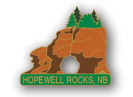 Hopewell Flowerpot Rocks Lapel Pin