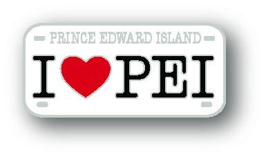I Heart PEI License Plate Lapel Pin