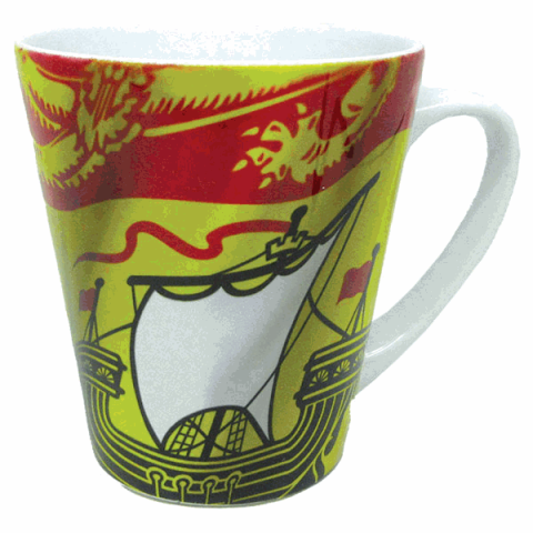 MUGL1-NB6400 NB Waving Flag Latte Mug