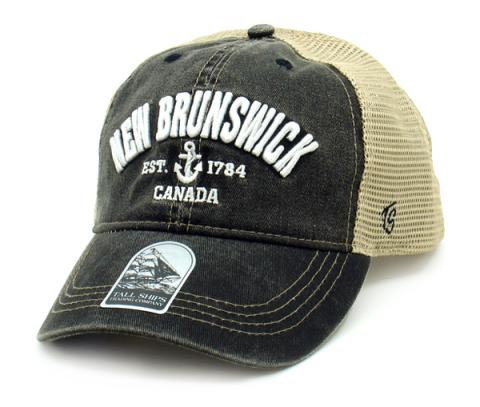 New Brunswick Puff Anchor Black Hat