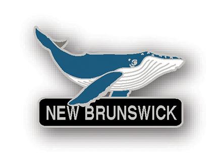 Humpback Whale New Brunswick Lapel Pin