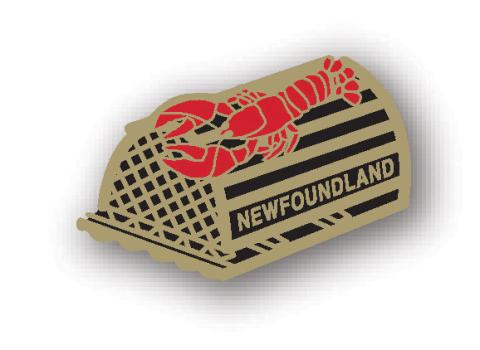 Lobster Newfoundland Trap Lapel Pin