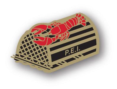 Lobster Trap Prince Edward Island Lapel Pin