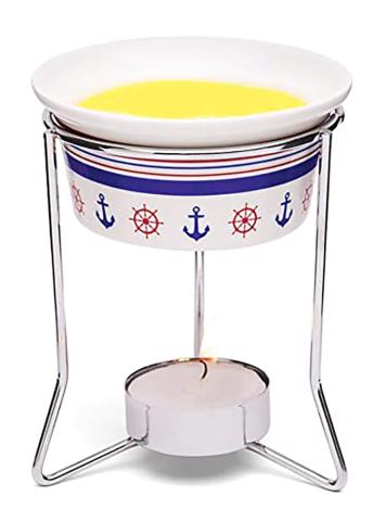 Nautical Butter Warmer w/Candle - Set of 2