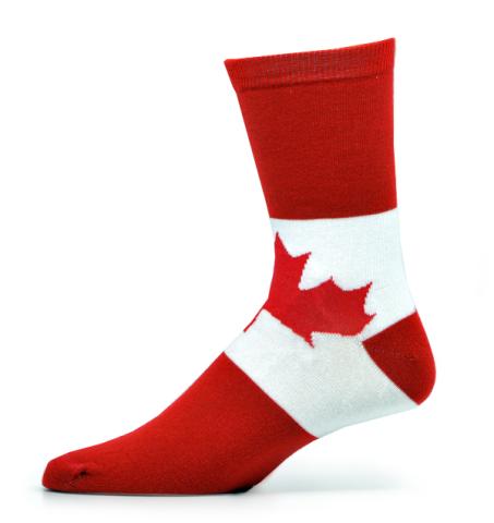 Canada Flag Socks Adult 9-11