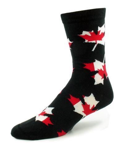 Canada Maple Leaf A/O Socks Adult 9-11