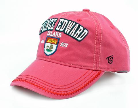 Prince Edward Island Applique Crest Hot Red Hat