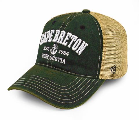 Cape Breton Puff Anchor Green Hat