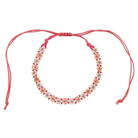 Boho Daisy Seedbead Anklet