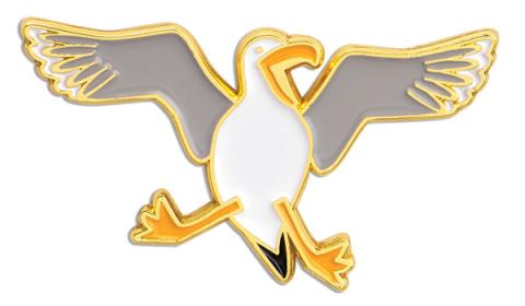 Soft Enamel Lapel Pin - Seagull