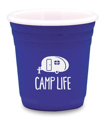 Solo Cup Shot - Camp life (blue)