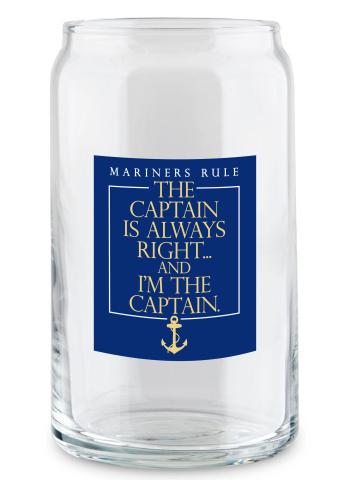 Mariners Rule Drinking Glass