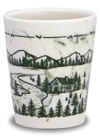 Marbled Shot - Mountain Scene