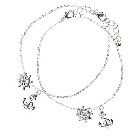 101239 Ship Wheel Anchor Anklet