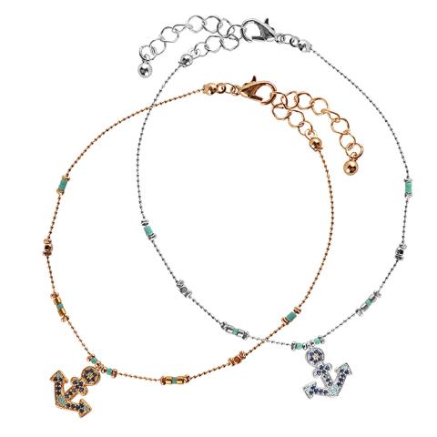 122016 Rhinestone Anchor Anklet