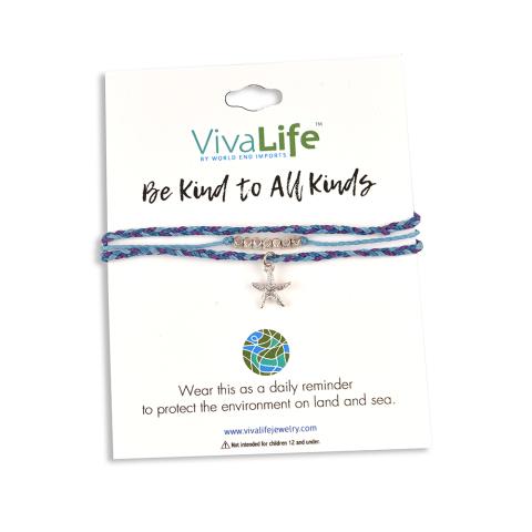 207627 Be Kind Starfish Charm Bracelet